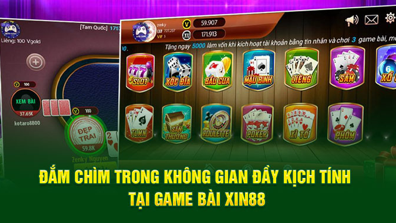 Giới thiệu các thể loại game bài hot hiện có tại Xin88